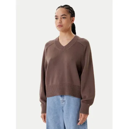 Zdjęcie Tommy Hilfiger Sweter WW0WW45700 Brązowy Regular Fit