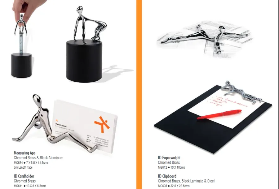 obrazek 4 Designerski przycisk do papieru - człowiek