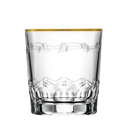 Zdjęcie Kryształowa szklanka do whisky - Lilly Gold Collection