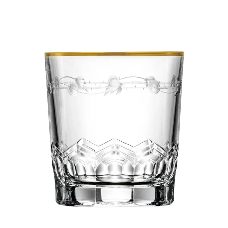 obrazek 1 Kryształowa szklanka do whisky - Lilly Gold Collection