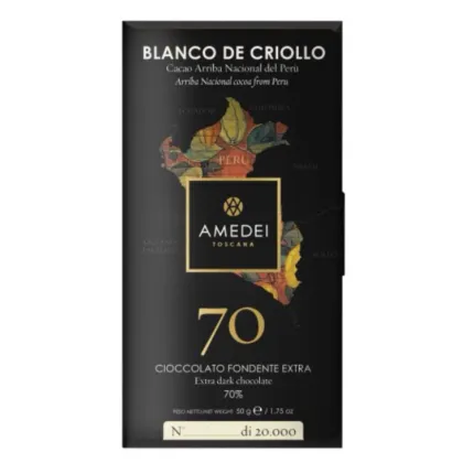 Zdjęcie Ciemna czekolada Blanco de Criollo Amedei 70% kakao, 50g