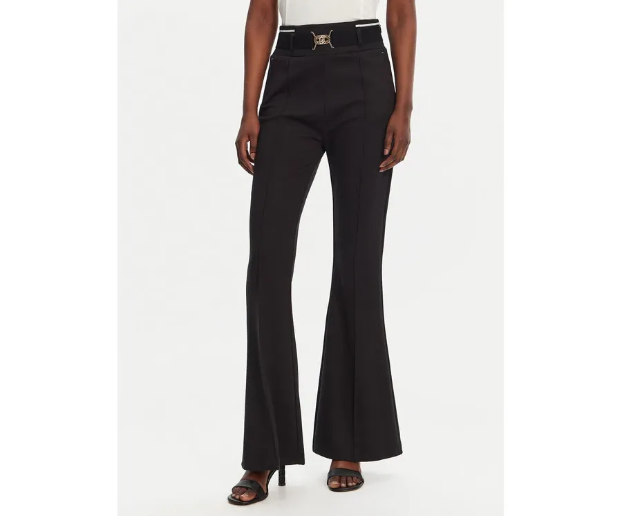 obrazek 1 Liu Jo Sport Spodnie materiałowe TA5256 JS182 Czarny Flare Fit