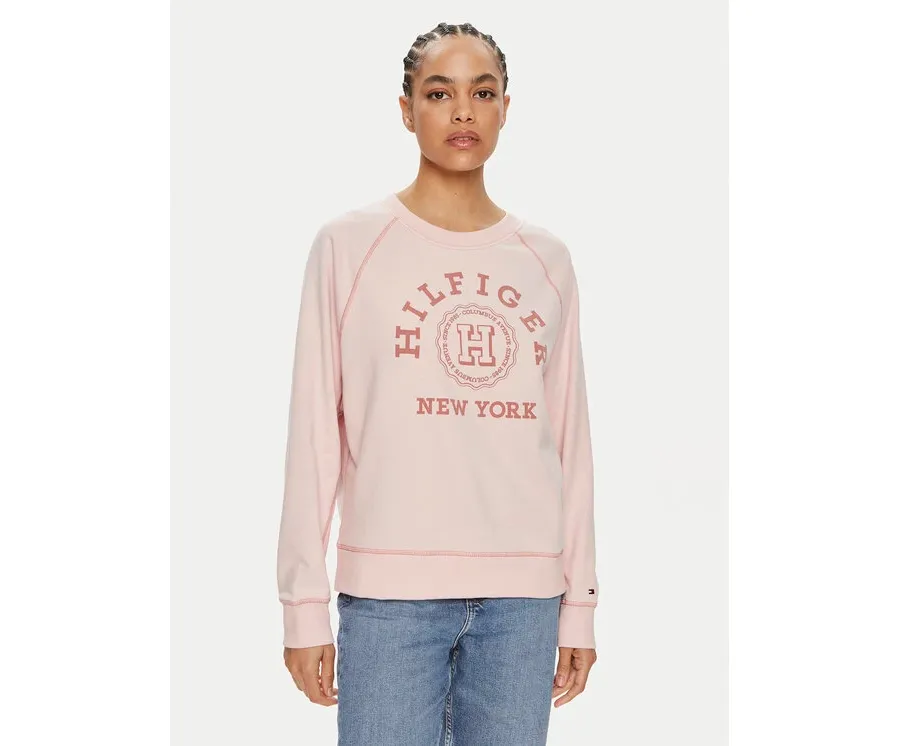 obrazek 1 Tommy Hilfiger Bluza Varsity WW0WW41239 Różowy Regular Fit