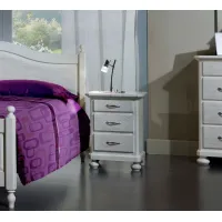 Picture Lacquered bedside table with 3 drawers from Italy - Zanini