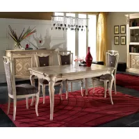 Zdjęcie Niepowtarzalny prostokątny stół rozkładany w stylu antycznym