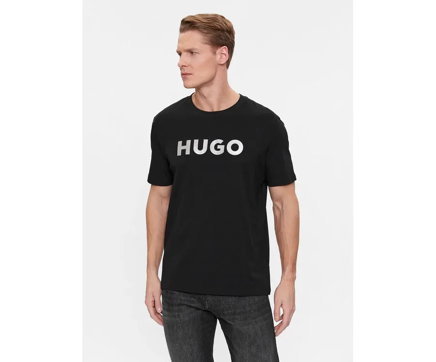 obrazek 1 Hugo T-Shirt Dulivio 50506996 Czarny Regular Fit HUGO
