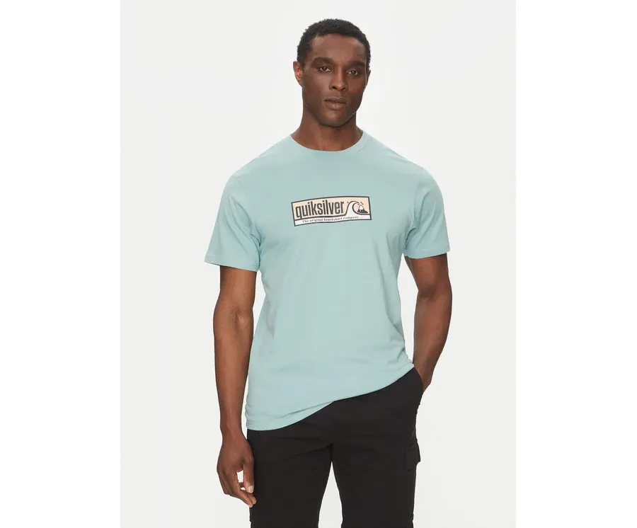 obrazek 1 Quiksilver T-Shirt EQYZT08040 Turkusowy Regular Fit