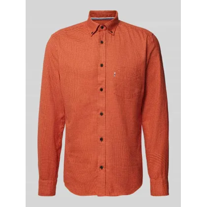 Zdjęcie Koszula casualowa o kroju regular fit z kieszenią na piersi