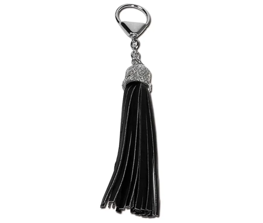 picture 1 Leather key ring with tassels for woman - Breton - Absolute Breton