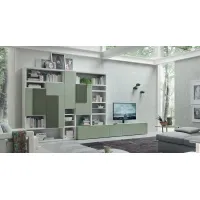 Zdjęcie Nowoczesna meblościanka w kolorze miętowym - Maronese Acf