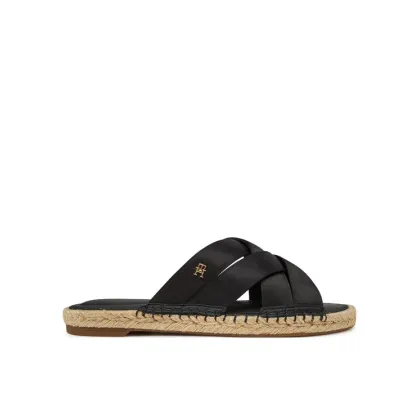 Zdjęcie Tommy Hilfiger Espadryle Satin Espadrille Mule FW0FW08502 Czarny