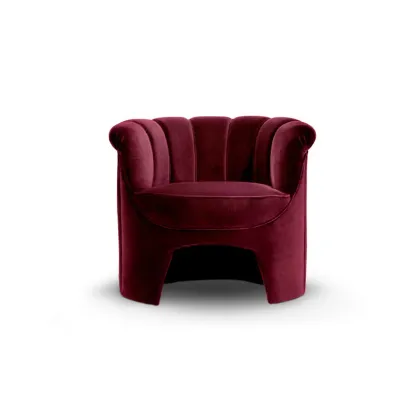 Picture Beautiful Portuguese burgundy armchair