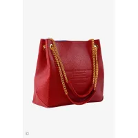 Picture Red leather shoulder bag - Terrida