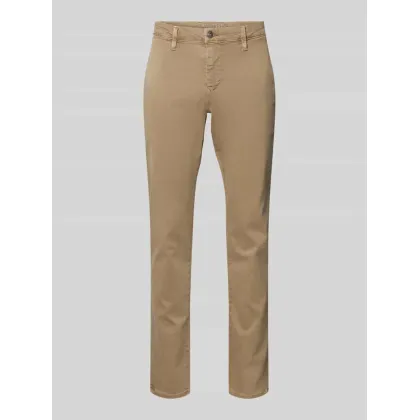 Zdjęcie Spodnie o kroju slim fit z aplikacją z logo model ‘Lennox’
