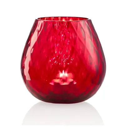 Zdjęcie Szykowny szklany świecznik ze szkła Murano