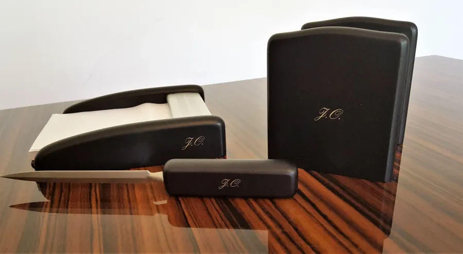 picture 7 Naumann – modern set of desk accessories made of aluminium