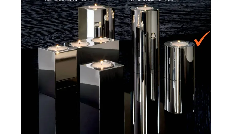 obrazek 1 Interesujący podgrzewacz na jedną świeczkę z mosiężnego niklu