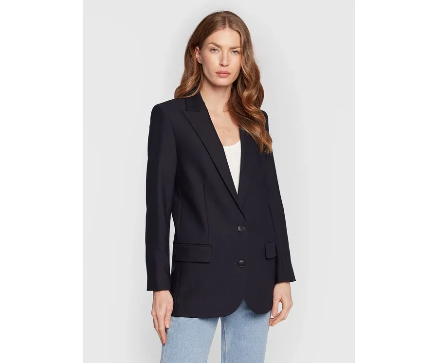obrazek 1 Zadig&Voltaire Marynarka Viva Strass Love Now WWBL00014 Granatowy Regular Fit