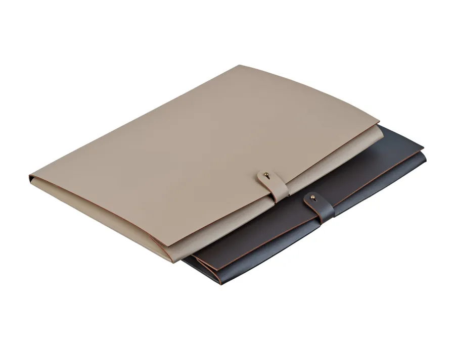 obrazek 2 Wyjątkowa skórzana aktówka A4 23х31 cm w kolorze cappuccino