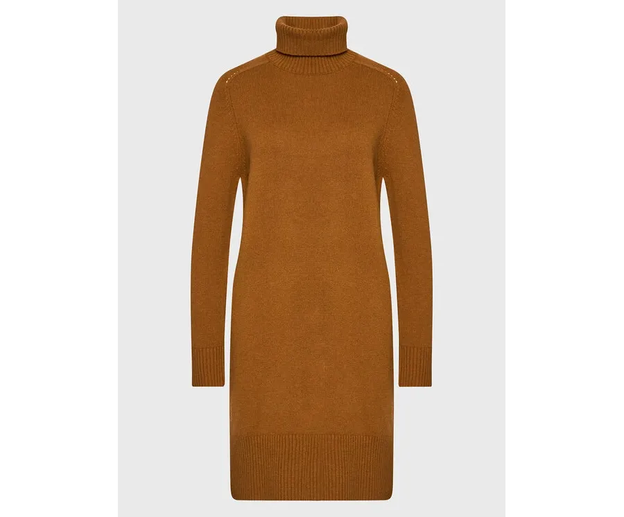 obrazek 1 Ecoalf Sukienka dzianinowa Thea GADRTHEAD6320WW22 Brązowy Regular Fit