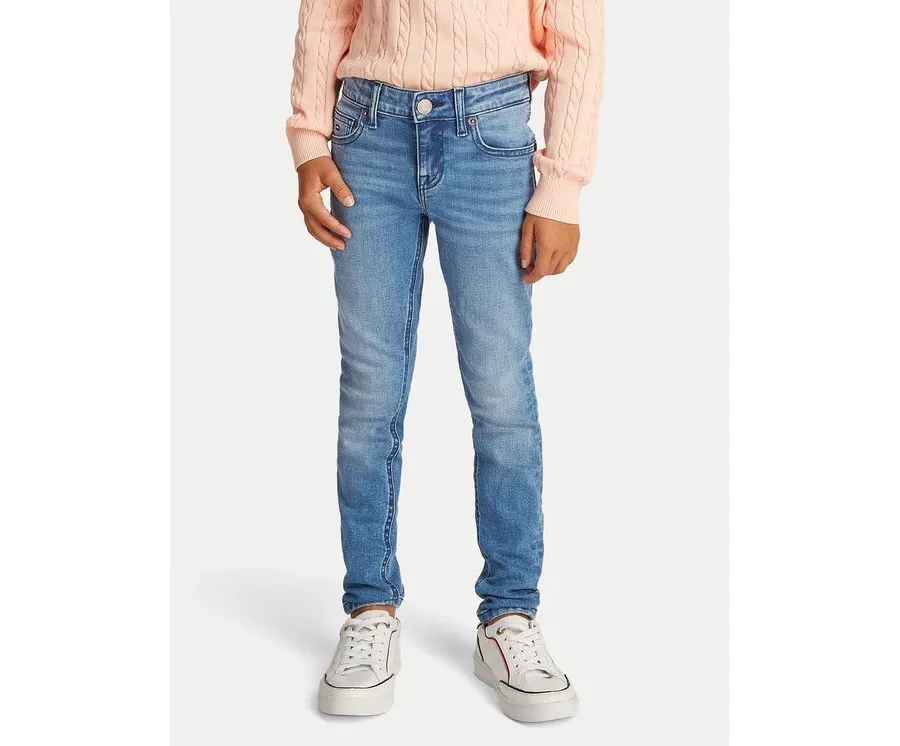 obrazek 1 Tommy Hilfiger Jeansy Nora KG0KG08403 Niebieski Skinny Fit