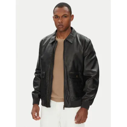 Zdjęcie Guess Kurtka z imitacji skóry M5YL01 WGUC0 Czarny Regular Fit