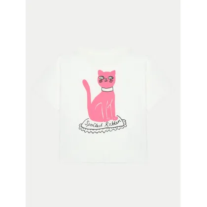 Zdjęcie Mini Rodini T-Shirt Cat 2472012210 Biały Regular Fit MINI RODINI