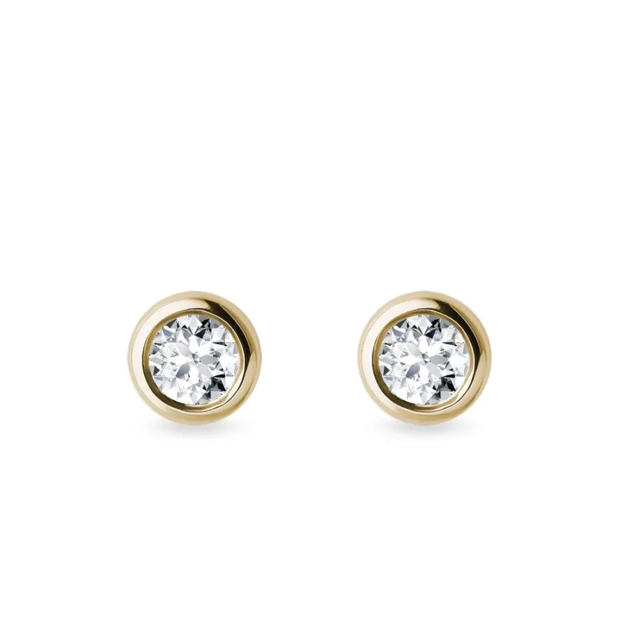 obrazek 1 Złote kamienie Bezel 3.5mm diamenty KLENOTA