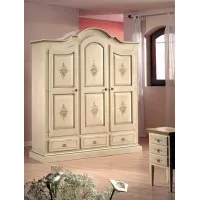 Picture Hand-decorated 3-door and 3-drawer cabinet - Zanini