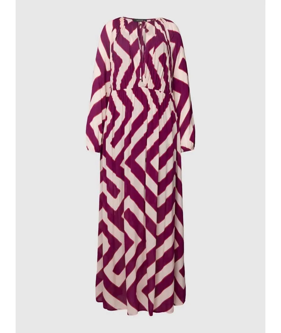 obrazek 1 Długa sukienka z wiskozy ze wzorem na całej powierzchni