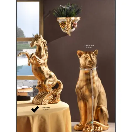 Picture Beautiful ceramic horse 58cm - Valle d'oro Patchi