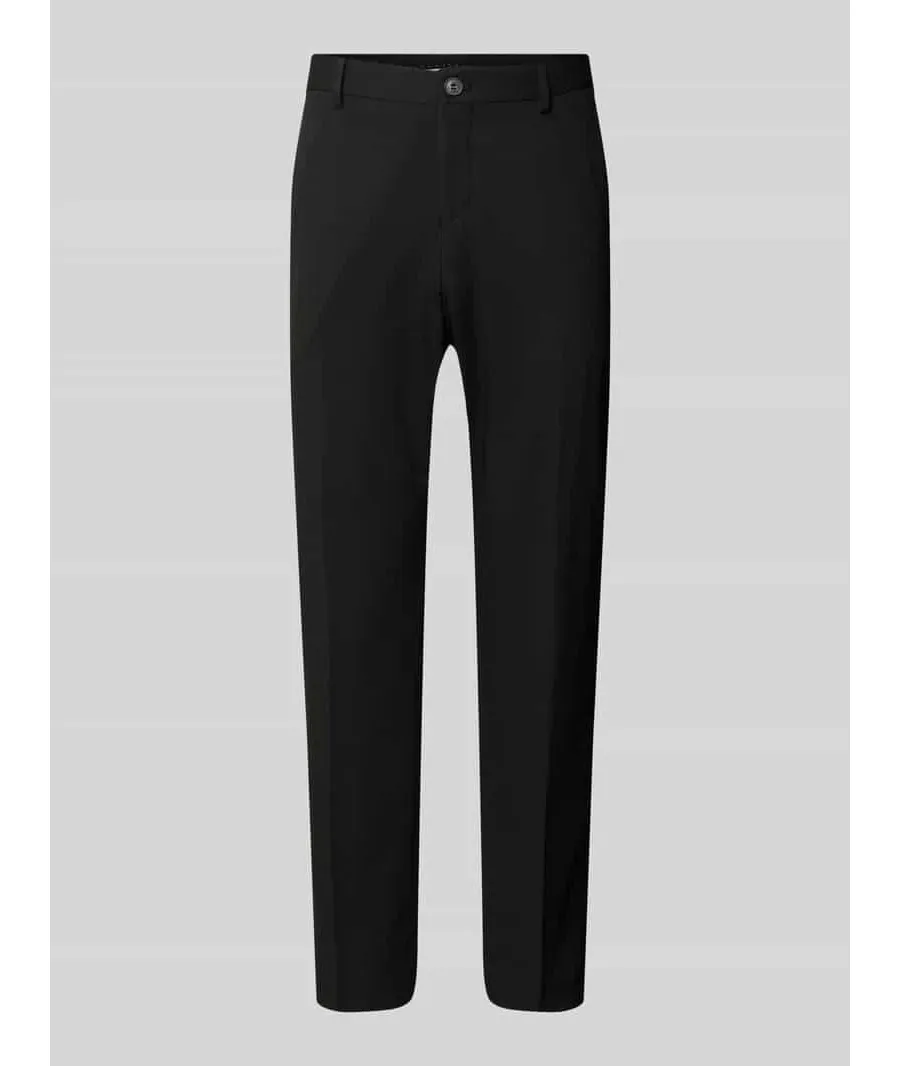 obrazek 1 Spodnie do garnituru o kroju slim fit z zapięciem na guzik i zamek błyskawiczny