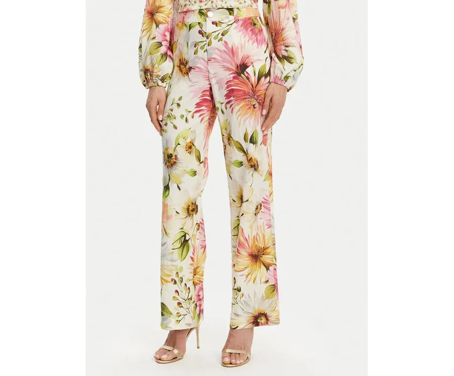 obrazek 1 Guess Spodnie materiałowe W5GB46 WG4G0 Kolorowy Regular Fit