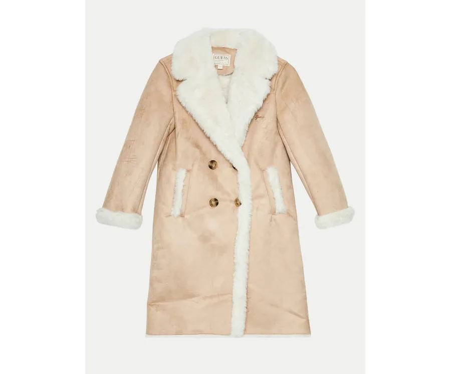 obrazek 1 Guess Płaszcz zimowy J4BL07 WGJH0 Beżowy Regular Fit