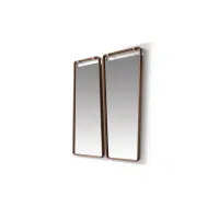 Picture Mirror with a frame in solid wood or upholstered in leather - Ulivi Salotti