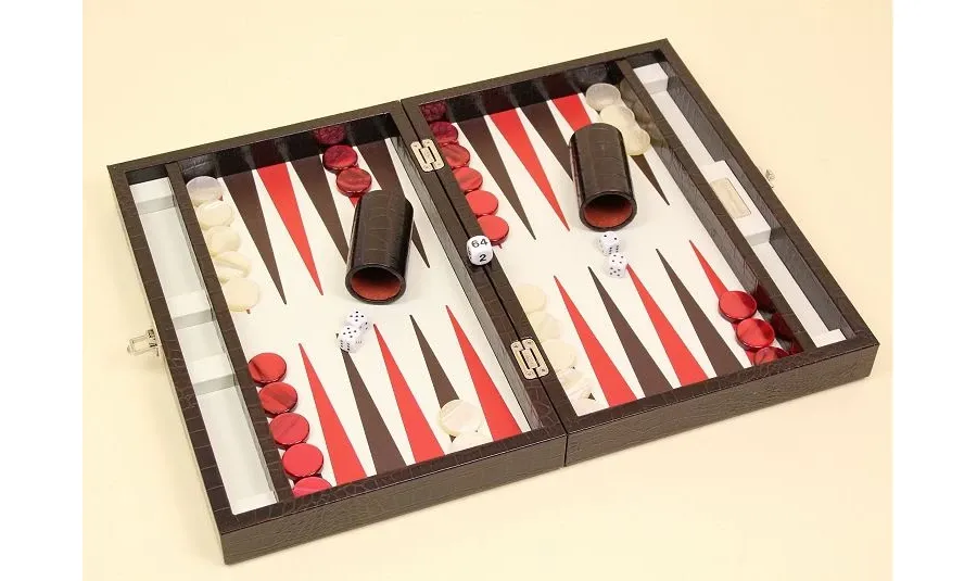 obrazek 3 Luksusowy zestaw do partii w Backgammon