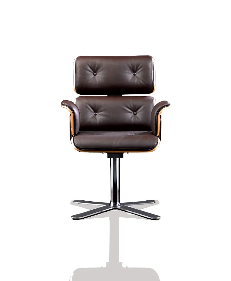 obrazek 1 Stylowy fotel do gabinetu w stylu modernistycznym – wersja chrome