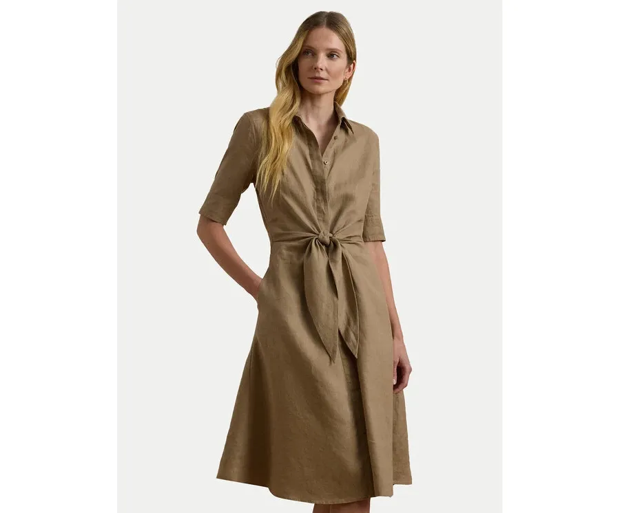 obrazek 1 LAUREN RALPH LAUREN Sukienka koszulowa 200905667016 Beżowy Regular Fit
