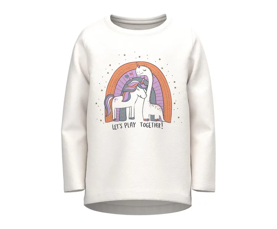 obrazek 1 NAME IT Bluzka 13218914 Biały Regular Fit