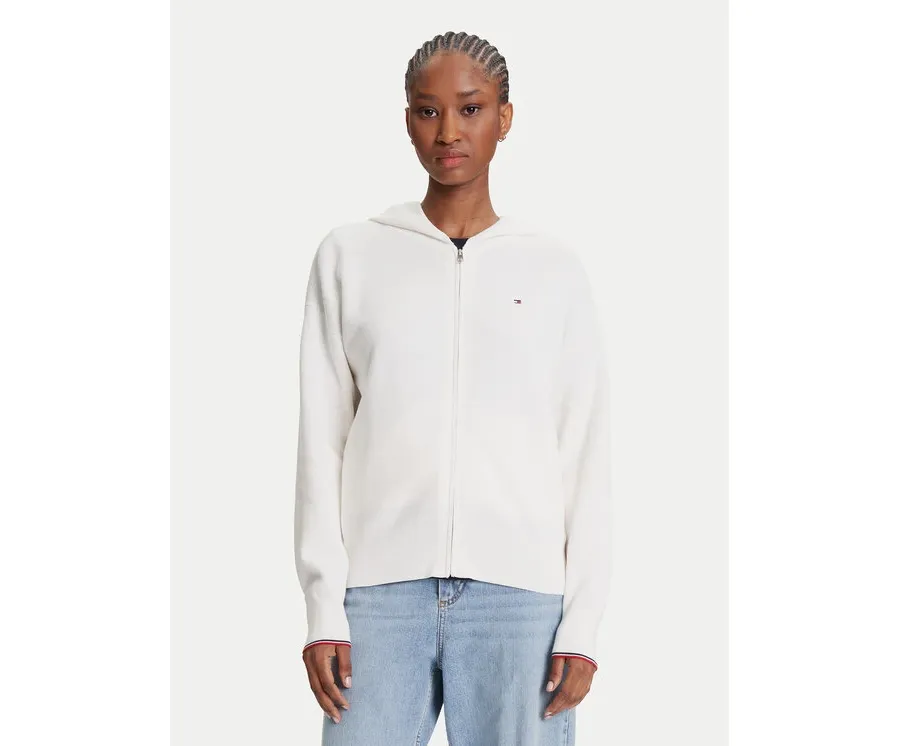 obrazek 1 Tommy Hilfiger Kardigan WW0WW42018 Écru Regular Fit