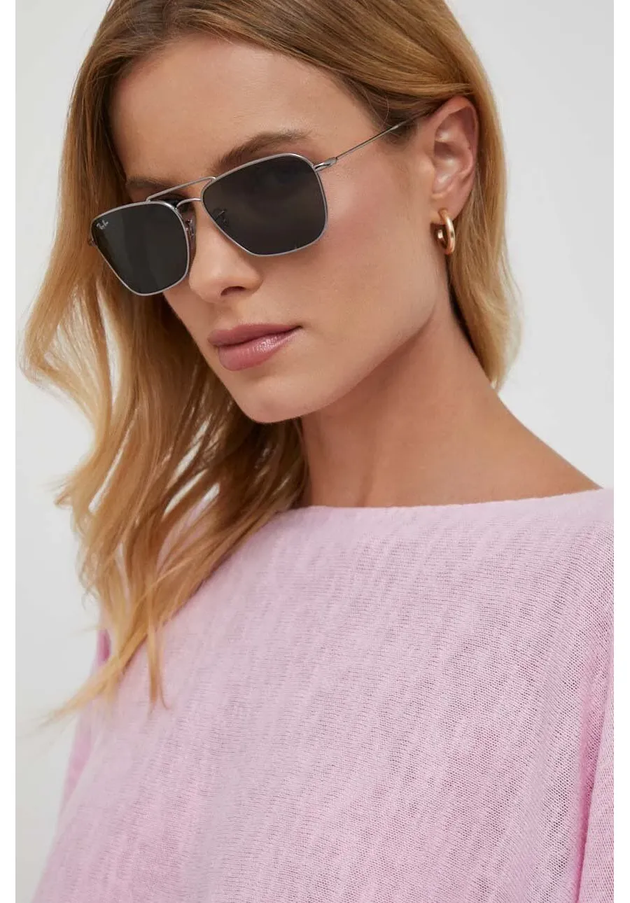 obrazek 1 Ray-Ban okulary przeciwsłoneczne CARAVAN REVERSE kolor szary 0RBR0102S