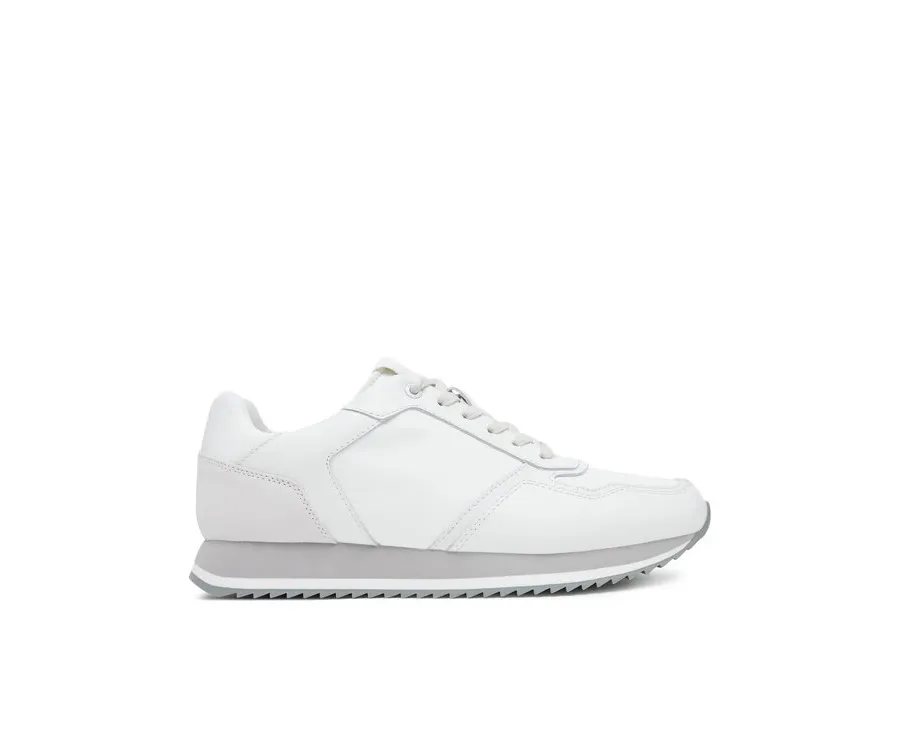 obrazek 1 Calvin Klein Sneakersy Low Top Lace Up Lth Mono HM0HM01807 Szary