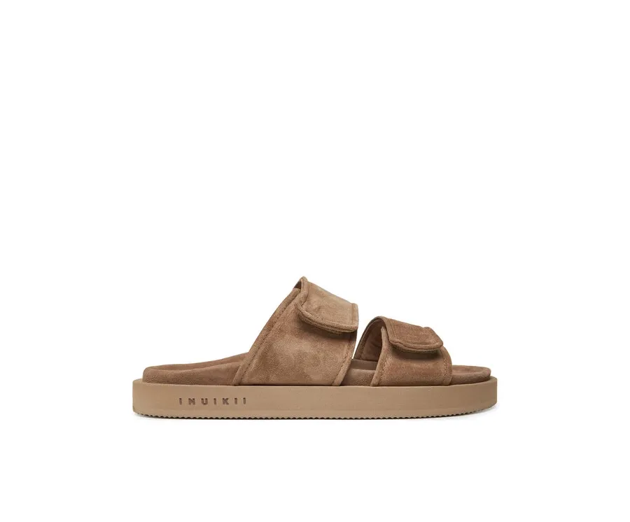 obrazek 1 Inuikii Klapki Suede Double Band 50102-510 Beżowy