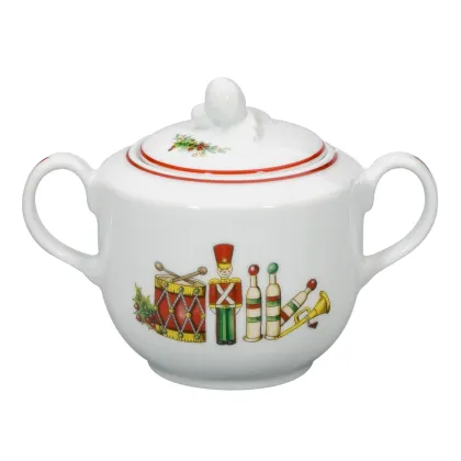 Picture A stylish porcelain sugar bowl from the Christmas Magic collection inspired by London - Vista Alegre