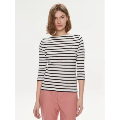 Zdjęcie Tommy Hilfiger Bluzka New Cody WW0WW40589 Écru Slim Fit