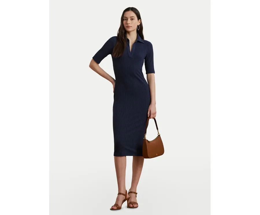obrazek 1 LAUREN RALPH LAUREN Sukienka dzianinowa 200973609001 Granatowy Slim Fit