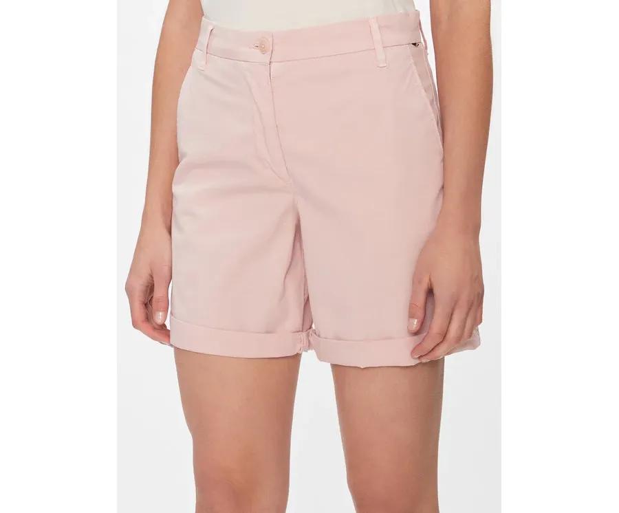 obrazek 1 Tommy Hilfiger Szorty materiałowe WW0WW42457 Różowy Regular Fit