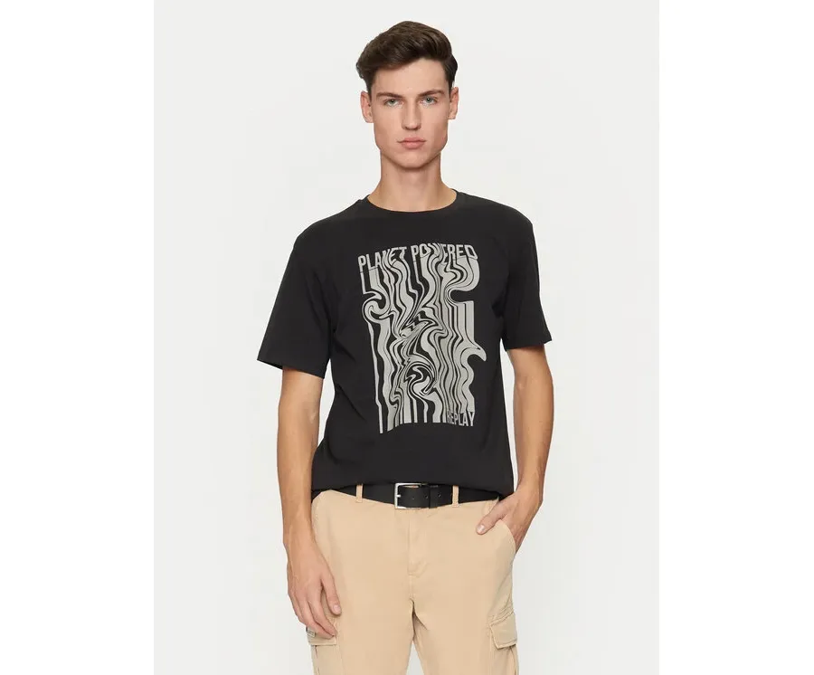 obrazek 1 REPLAY T-Shirt M6933 .000.23732P Czarny Regular Fit