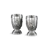 Picture Set of 2 La Paloma vodka glasses