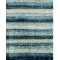 Picture A chic blue hand-woven rug from Iran - Jordan